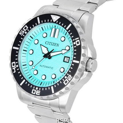 Citizen Urban Mekanisk Rustfrit Stål Aqua Blue Dial Automatisk NJ0170-83X 100M herreur