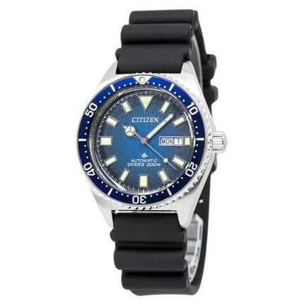 Citizen Promaster gummirem Blue Dial Automatic Diver&#39,s NY0129-07L 200M herreur