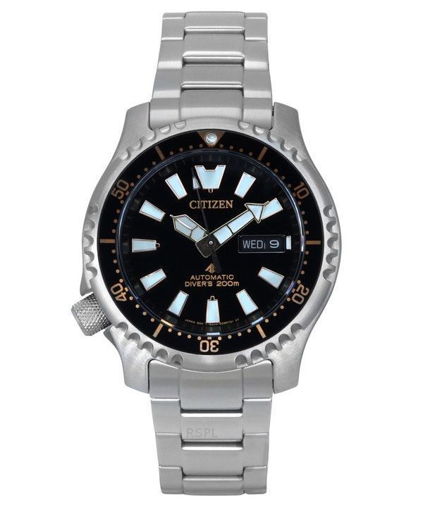 Citizen Promaster Marine Limited Edition Black Dial Automatic Diver&#39,s NY0160-66E 200M herreur med ekstra rem