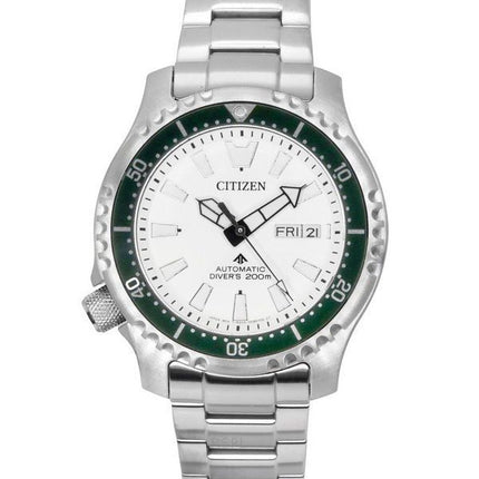 Citizen Promaster Marine Limited Edition White Dial Automatic Diver&#39,s NY0168-64A 200M herreur med ekstra rem