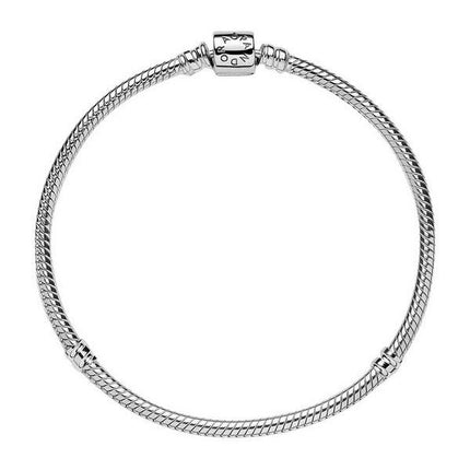 Pandora Moments Barrel Clasp Snake Chain Armbånd 598816C00-20 til kvinder