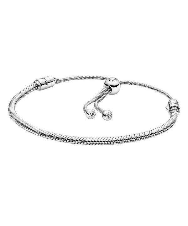 Pandora Moments Snake Chain Slider Armbånd 599652C01-2 til kvinder