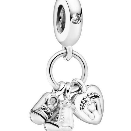 Pandora sutteflaske og sko Dangle Charm 798106CZ til kvinder