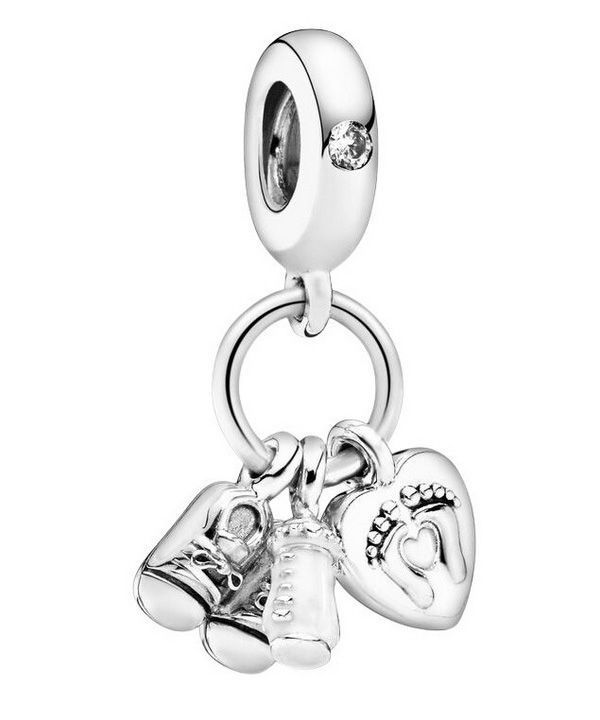 Pandora sutteflaske og sko Dangle Charm 798106CZ til kvinder