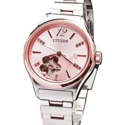 Citizen Automatic "SAKURA" begrænset udgave Swarovski krystaller PC1006-50 X kvinders ur