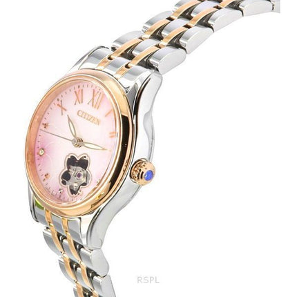 Citizen Limited Edition Diamond Accent Pink Mother Of Pearl Open Heart Dial Automatisk PR1044-87Y Dameur