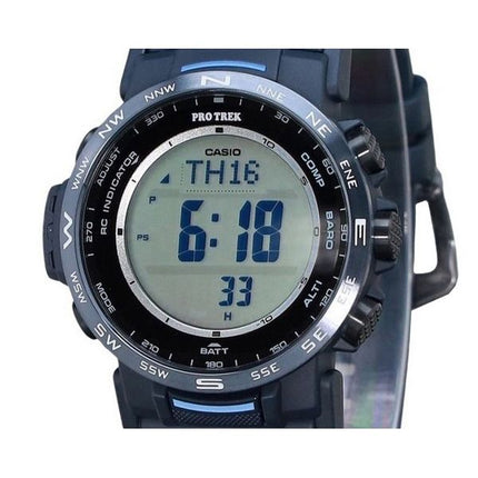 Casio ProTrek Climber Line Digital Blue Bio Based Resin Tough Solar PRW-35Y-2 100M herreur