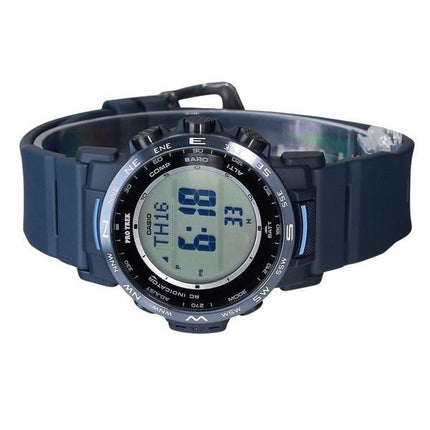 Casio ProTrek Climber Line Digital Blue Bio Based Resin Tough Solar PRW-35Y-2 100M herreur