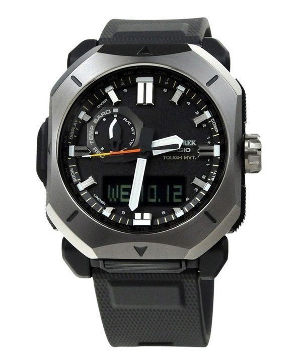 Casio ProTrek Analog Digital Black Bio Based Resin Grey Dial Tough Solar PRW-6900Y-1 100M herreur