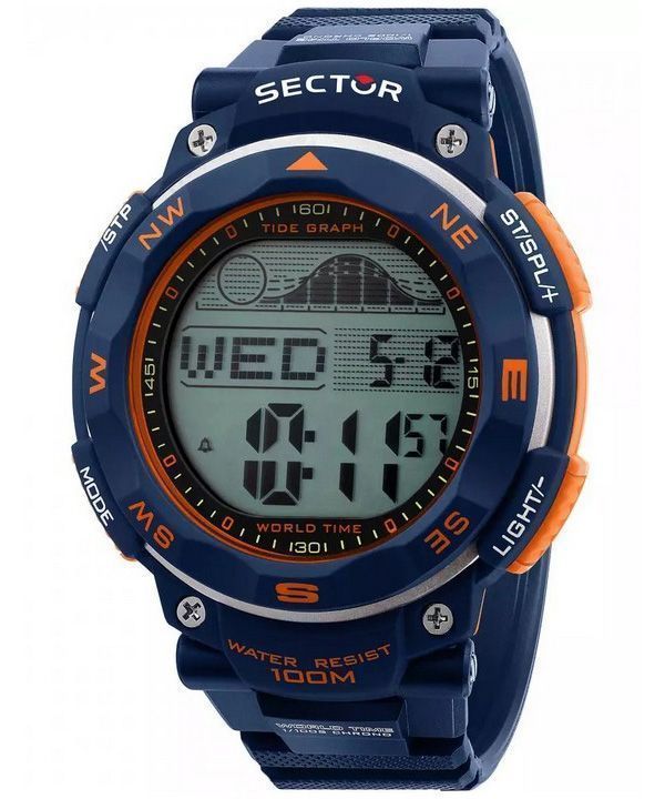 Sector EX-35 Digital Black Dial Quartz R3251534001 100M herreur