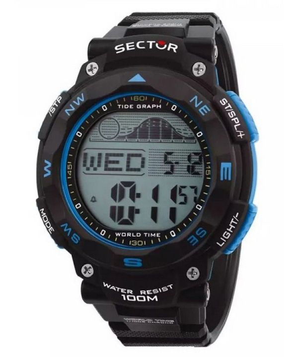 Sector EX-35 Digital Black Dial Quartz R3251534002 100M herreur