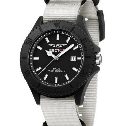 Sector Save The Ocean Black Sunray Dial Quartz R3251539003 Herreur