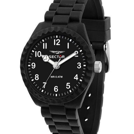 Sector Diver Just Time Plastic Rem Black Dial Quartz R3251549006 Herreur