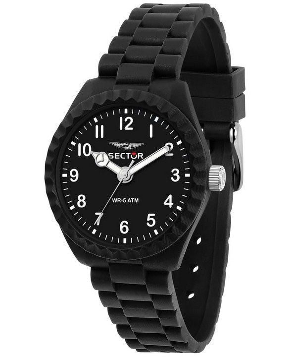 Sector Diver Just Time Plastic Rem Black Dial Quartz R3251549006 Herreur