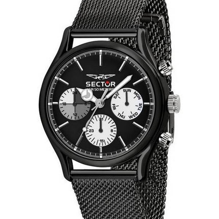 Sector 660 Black Dial Stainless Steel Quartz R3253517003 Herreur