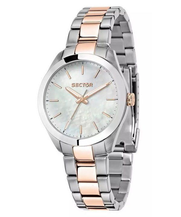 Sector 220 Just Time Two Tone Stainless Steel Mother Of Pearl Dial Quartz R3253588520 Dameur