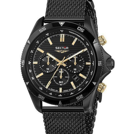 Sector 650 Chronograph Rustfrit Stål Black Dial Quartz R3273631005 100M herreur