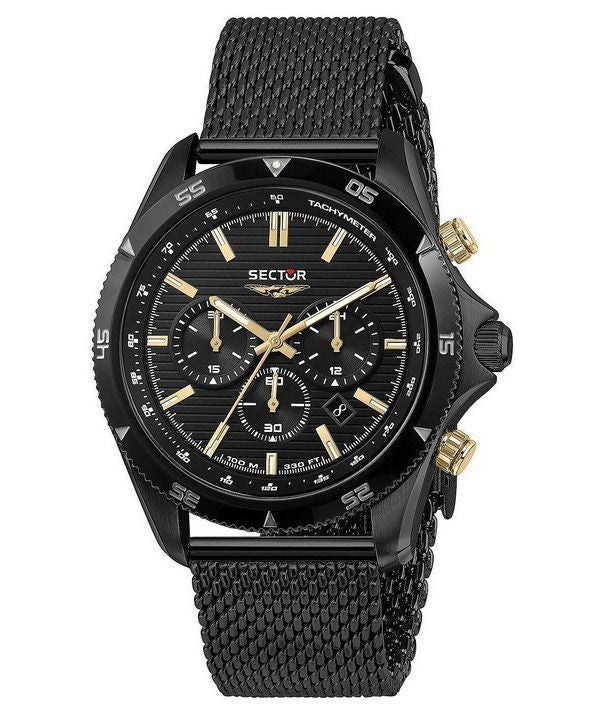 Sector 650 Chronograph Rustfrit Stål Black Dial Quartz R3273631005 100M herreur