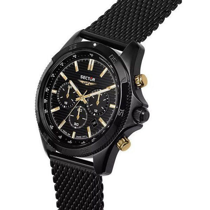 Sector 650 Chronograph Rustfrit Stål Black Dial Quartz R3273631005 100M herreur