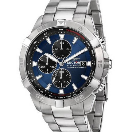 Sector ADV2500 Chronograph Blue Dial Stainless Steel Quartz R3273643004 100M herreur