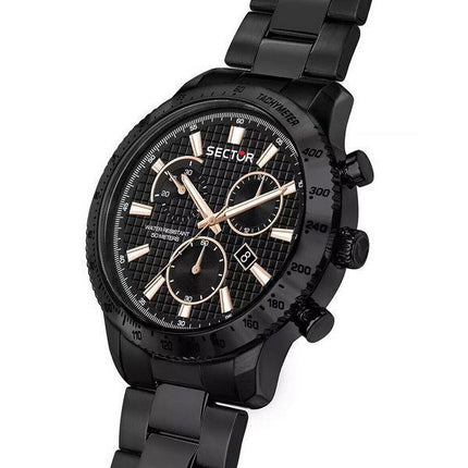 Sector 270 Chronograph Rustfrit stål Sort Urskive Quartz R3273778001 Herreur