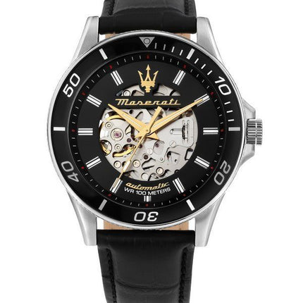 Maserati Sfida 2024 Year Of The Dragon Limited Edition Black Skeleton Dial Automatisk R8821140003 100M herreur