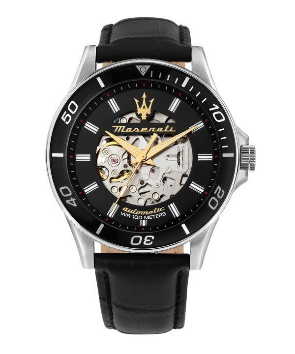 Maserati Sfida 2024 Year Of The Dragon Limited Edition Black Skeleton Dial Automatisk R8821140003 100M herreur