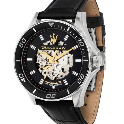 Maserati Sfida 2024 Year Of The Dragon Limited Edition Black Skeleton Dial Automatisk R8821140003 100M herreur