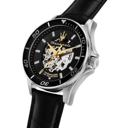 Maserati Sfida 2024 Year Of The Dragon Limited Edition Black Skeleton Dial Automatisk R8821140003 100M herreur