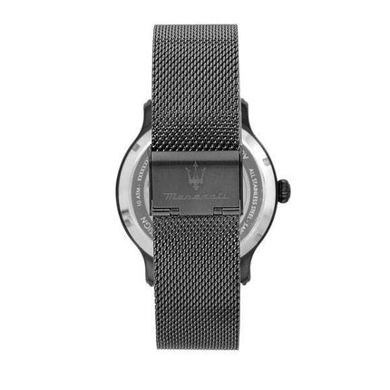 Maserati Epoca rustfrit stål mesh armbånd blå skelet urskive automatisk R8823118012 100M herreur