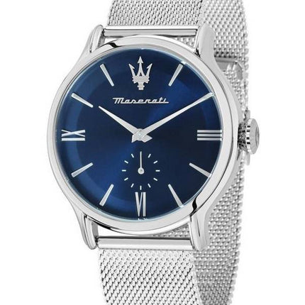 Maserati Epoca Stainless Steel Mesh Blue Dial Quartz R8853118017 100M herreur