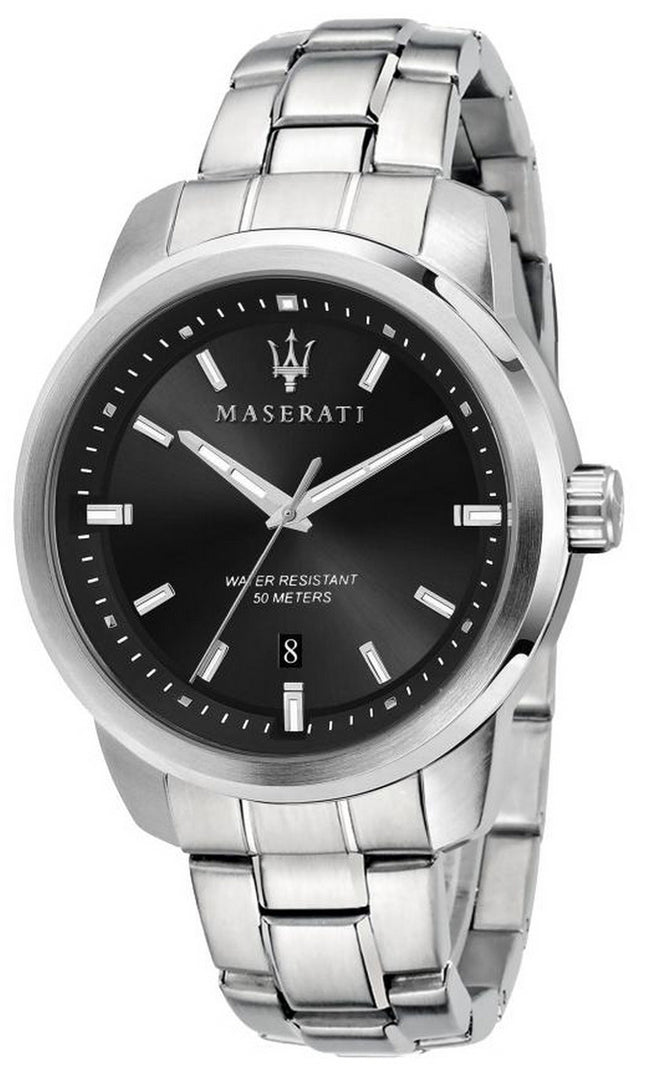 Maserati Successo Black Dial Rustfrit Stål Quartz R8853121006 Herreur