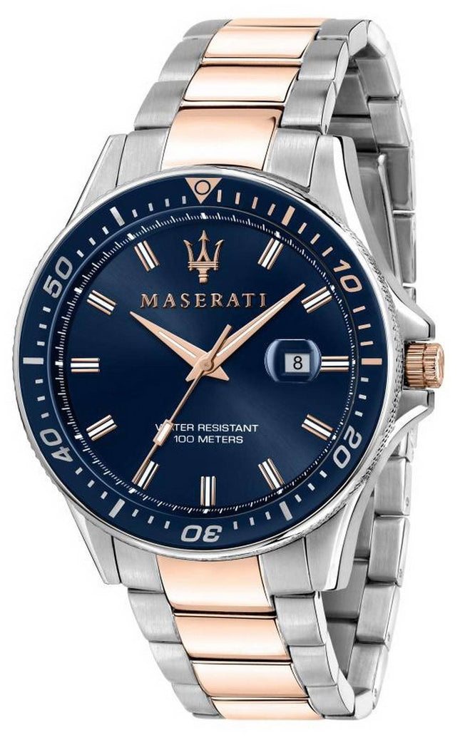 Maserati Potenza Blue Dial Rustfrit StÃ¥l Quartz R8853108005 100M herreur