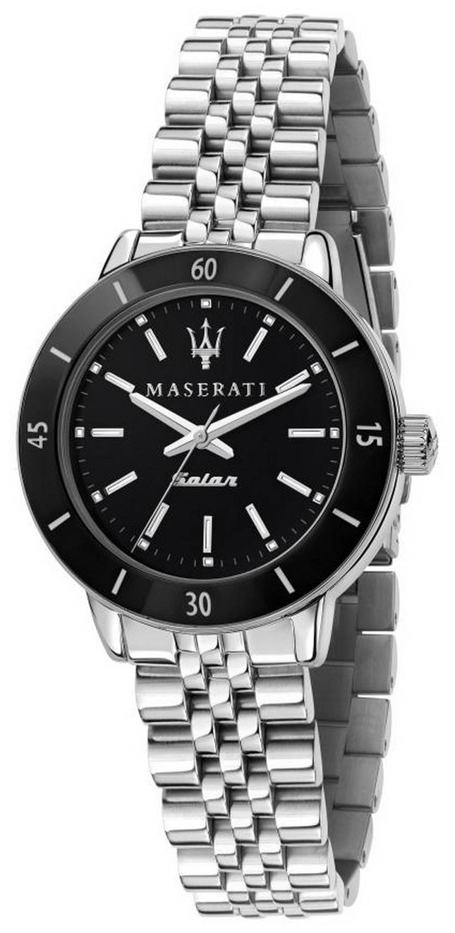 Maserati Successo Black Dial Rustfrit StÃ¥l Quartz R8853121006 Herreur