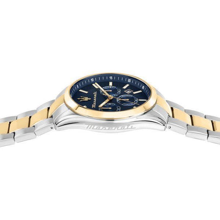 Maserati Attraction Limited Edition Chronograph Two Tone Rustfrit Steel Black Dial Quartz R8853151008 Herreur