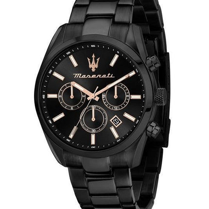 Maserati Attraction Limited Edition Chronograph Rustfrit stål Black Dial Quartz R8853151009 Herreur