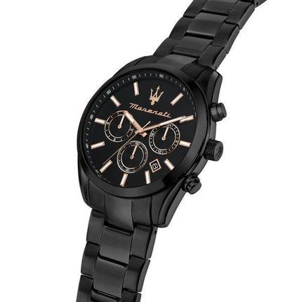 Maserati Attraction Limited Edition Chronograph Rustfrit stål Black Dial Quartz R8853151009 Herreur