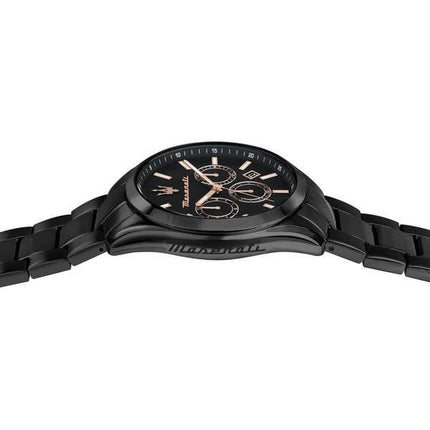 Maserati Attraction Limited Edition Chronograph Rustfrit stål Black Dial Quartz R8853151009 Herreur