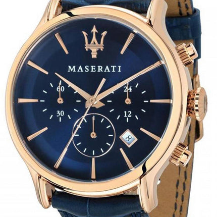 Maserati Traguardo Chronograph Black Dial Rustfrit StÃ¥l Quartz R8873612042 100M herreur