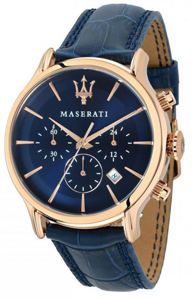 Maserati Traguardo Chronograph Black Dial Rustfrit StÃ¥l Quartz R8873612042 100M herreur