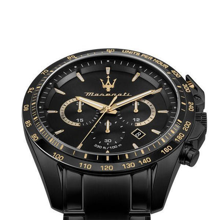 Maserati Traguardo Limited Edition Chronograph Rustfrit stål Black Dial Quartz R8873612051 100M herreur