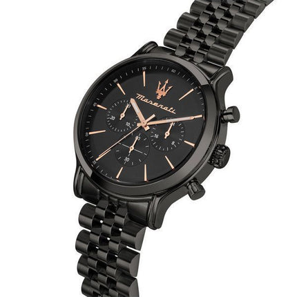 Maserati Epoca Limited Edition Chronograph Rustfrit stål Black Dial Quartz R8873618019 100M herreur