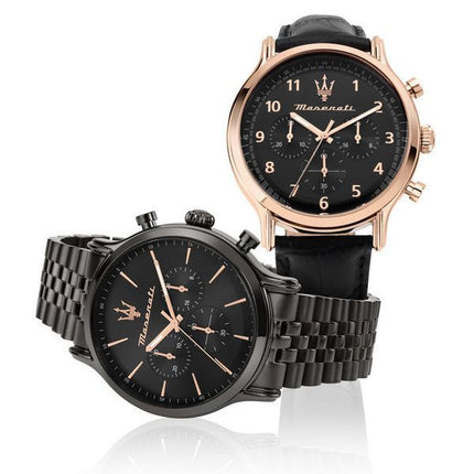 Maserati Epoca Limited Edition Chronograph Rustfrit stål Black Dial Quartz R8873618019 100M herreur