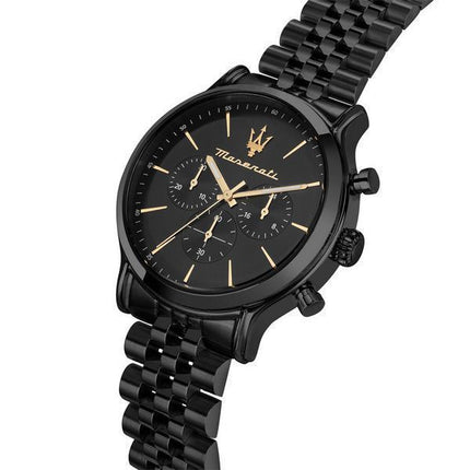 Maserati Epoca Limited Edition Chronograph Rustfrit stål Black Dial Quartz R8873618020 100M herreur