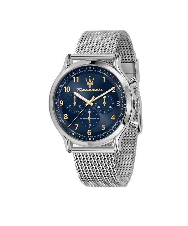 Maserati Epoca Limited Edition Chronograph Rustfrit stål Mesh Blue Dial Quartz R8873618022 100M herreur