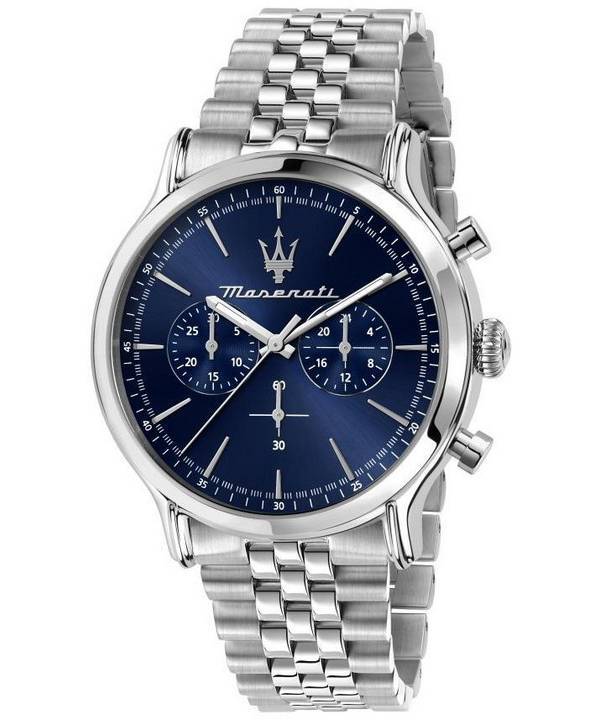 Maserati Epoca Chronograph rustfrit stål blå skive Quartz R8873618024 100M herreur