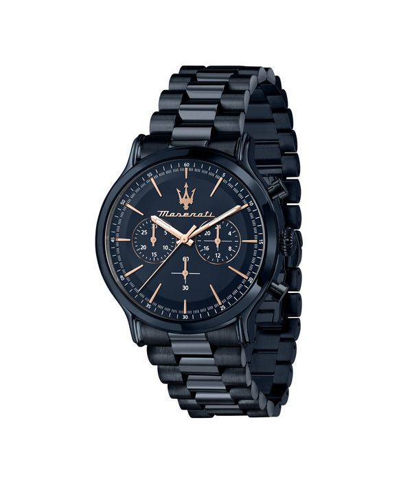 Maserati Successo Lifestyle Blue Edition Chronograph Rustfrit stål Blue Dial Quartz R8873618032 100M herreur