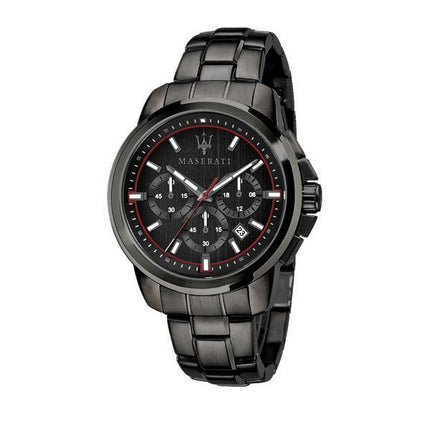 Maserati Successo Limited Edition Chronograph Rustfrit stål Black Dial Quartz R8873621027 Herreur