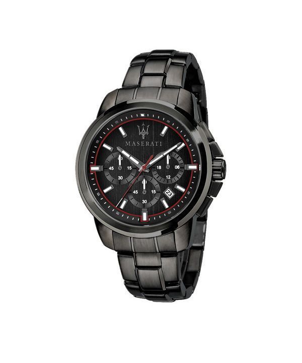 Maserati Successo Limited Edition Chronograph Rustfrit stål Black Dial Quartz R8873621027 Herreur