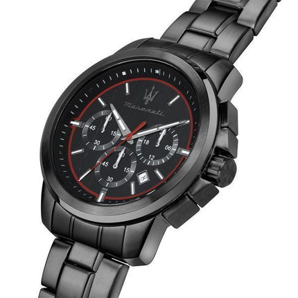 Maserati Successo Limited Edition Chronograph Rustfrit stål Black Dial Quartz R8873621027 Herreur